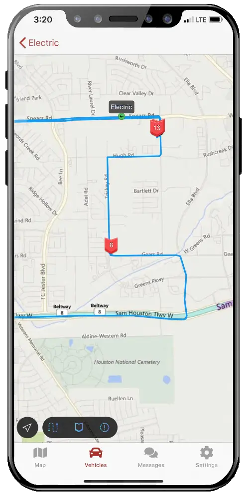 vehicle tracking App