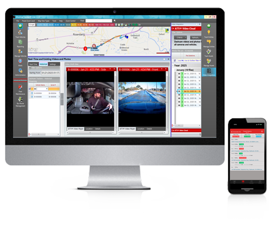 Dashcam GPS Tracking Software
